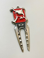 Oakley Golf X-Metal Skull Divot Repair Tool Red Black Stainless Rare