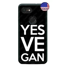 Google Pixel 3 3XL 2XL Yes VE Gan Vegan Cell Phone Case Vegetarian Symbol Cover