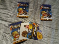  Angry Birds Star Wars 2D Dog Tags  2 Sealed Packs w/Bonus C3PO Open Pack   