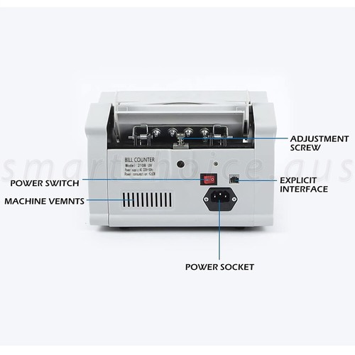 Bill Counter Money Cash Counter Machine Notes Counting Machine Automatic AU - Picture 2 of 12