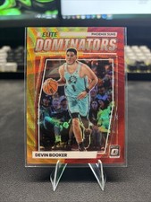2022-23 Donruss Optic-Elite Dominators Devin Booker #1 Red & Gold Wave Prizm /99