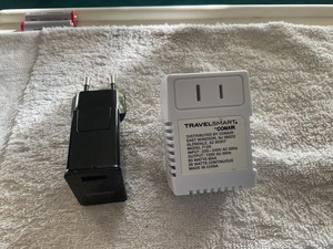 Conair Smart 50W Voltage Converter F12X and Samsung USB Charger Voltage converte