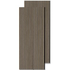Art3d Warm Sand Slatted Acoustic Panels for Wall 2pcs - 94" x 24",