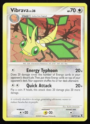 VIBRAVA 53/111 UNCOMMON RISING RIVALS POKEMON LP