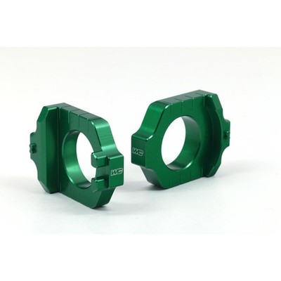 Works Connection Green Elite Axle Blocks - 17-248