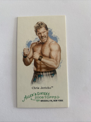 2008 Topps WWE Heritage Allen & Ginter Mini WWE Superstars #4 CHRIS JERICHO PWE