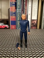 Vintage Battlestar Galactica Commander Adama 1978 Action Figure Broken Arm