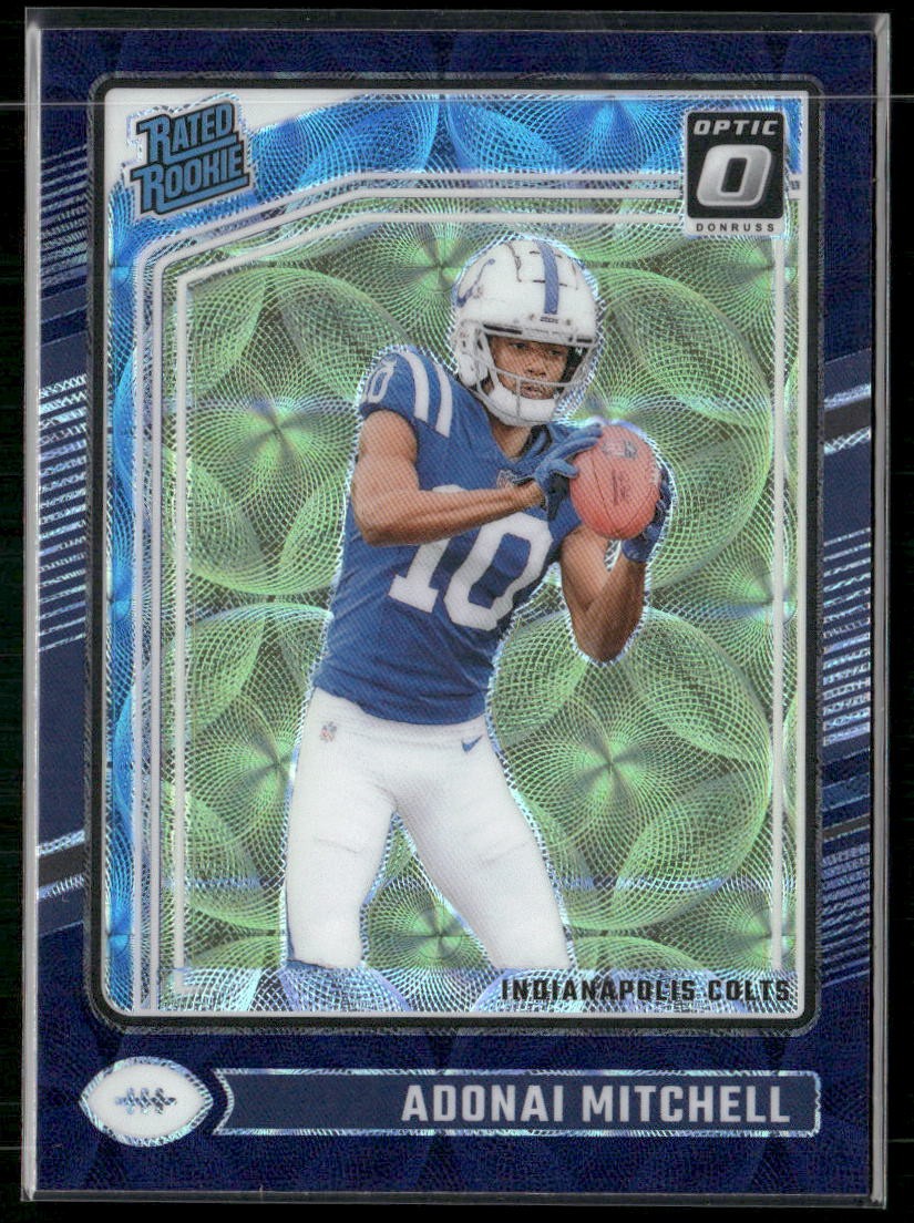2024 Donruss Optic #203 Adonai Mitchell Purple Scope