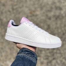 Adidas Advantage Women's Athletic Shoe White Sneaker Trainer Footwear 108