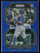 2022 Panini Prizm #144 Johneshwy Fargas Blue Mojo Prizm #/199
