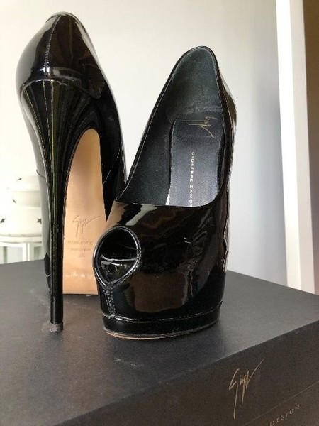 Women Giuseppe Zanotti Heels Black Patent 35