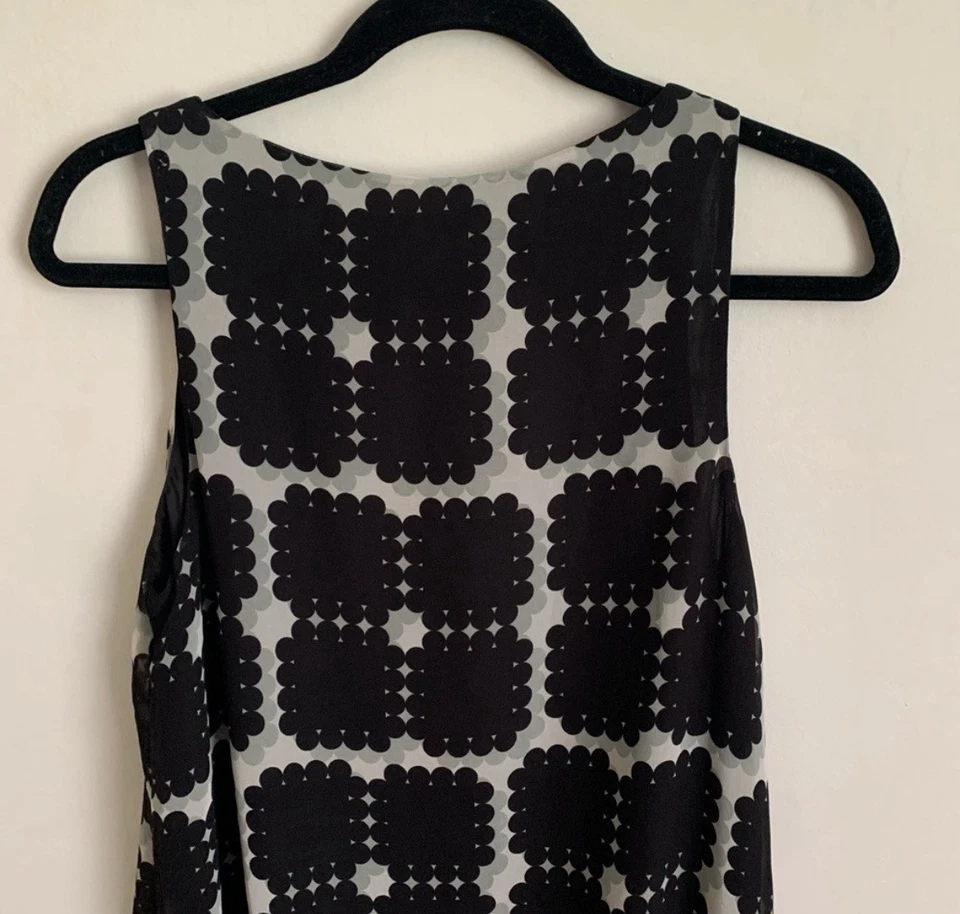 Vestido Max Studio Mujer S Sin Mangas Geométrico Cambio Oficina Carrera Clásico Foto 3 de 4