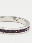 Sterling Silver Purple CZ Band Ring Size 8 — photo 7