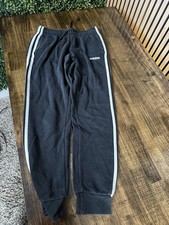 Adidas Black White Striped Track Pants Training Workout Women's Size Small