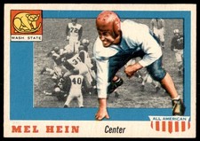 1955 Topps All-American NM Mel Hein Rookie #28