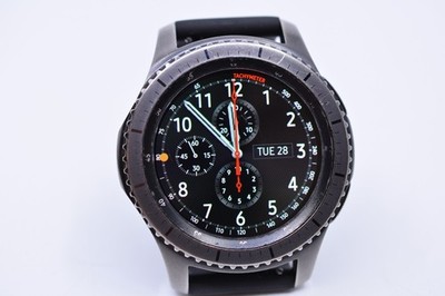 Samsung Gear S3 Frontier Smartwatch Black SM-R765T Stainless Steel 316L  4GB