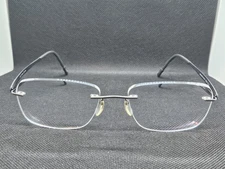 Silhouette 5555 70 6560 Titanium Gray Rimless Eyeglasses Frames 19-150 Austria