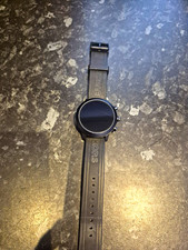 Michael Kors 42mm Watch Black Round Dial Case Silicone Strap ,No Charger