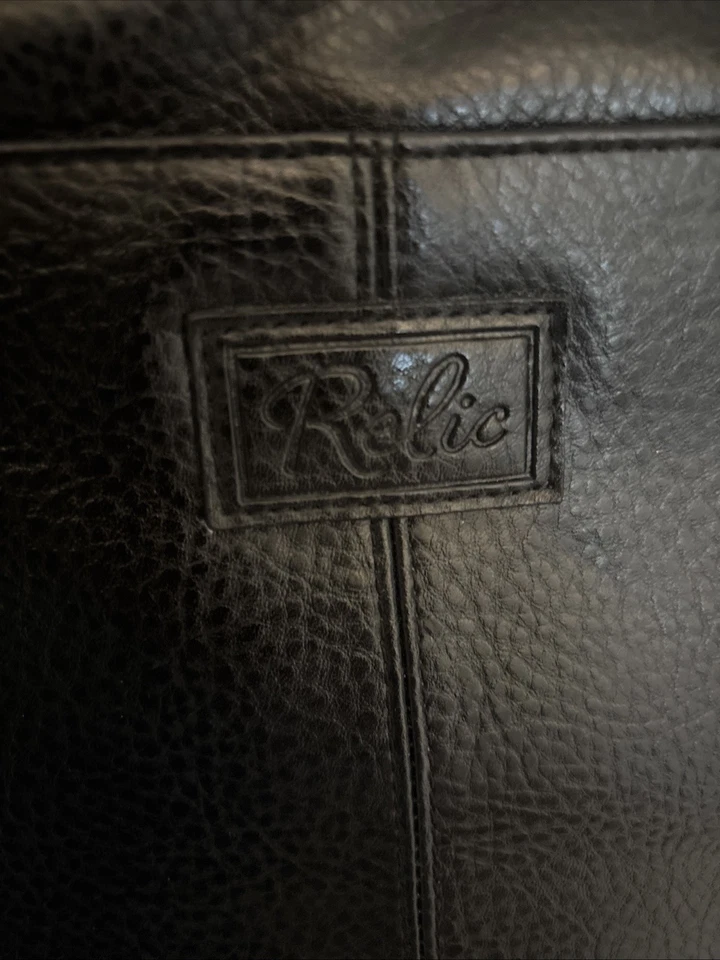 Relic Women's Crossbody Black Pebble Leather Bag With Multiple Pockets - Image 4 of 4