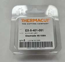 Pack of 5 THERMACUT Plasma Cutter Electrode 45-105A EX-5-401-051