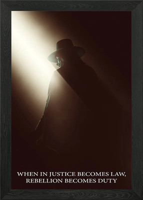 v for vendetta Framed Wall Art Poster Canvas Print Picture