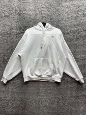 Alo Yoga Accolade Oversized French Terry Boxy Pullover Hoodie White Mens Size M