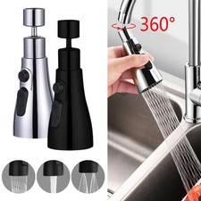 3 in 1 Kitchen Faucet Extender 360  Rotate Pull Out Tap Sprayer Booster Nozzle