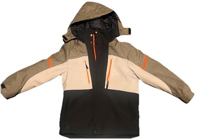 Gerry Boys Ski snow board Jacket Hooded Full Zip Gray Navy Orange M 10/12
