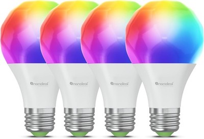 Essentials 4PK LED Smart Bulbs - Energy Efficient & Alexa Compatible Color Magic