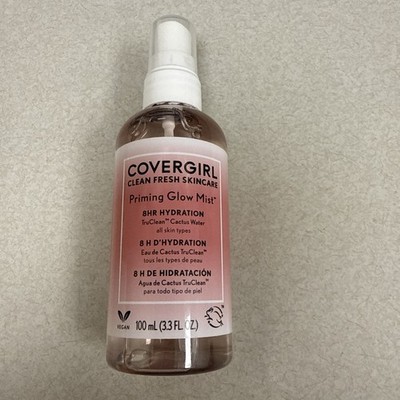 Covergirl Clean Fresh Skincare Priming Glow Mist 8hr Hydration, 3.3 Fl Oz