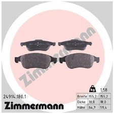 Satz Bremsbeläge 24187841 Bremsklötze vorne für Renault Grand JZ0/1 Kangoo 3