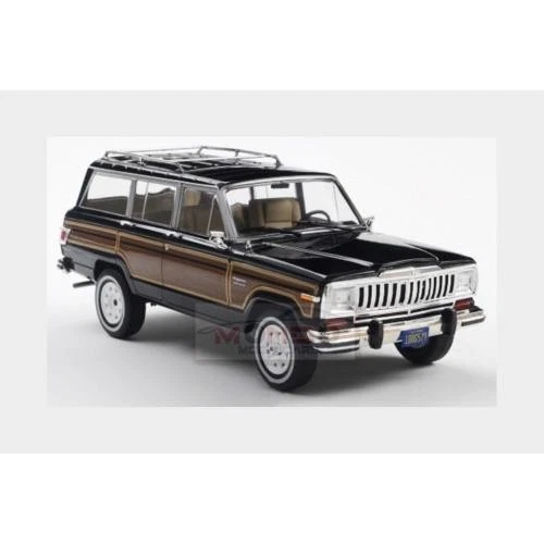 1:24 WHITEBOX Jeep Grand Wagoneer 1981 Black Brown Wood WB124260 - Immagine 2 di 2