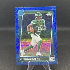 ELIJAH MOORE #216 2021 OPTIC JETS BLUE SCOPE RATED ROOKIE Rc