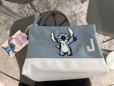 New Primark Disney Stitch Makeup Bag Three 3 Compartments Letter J
