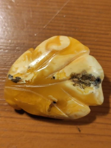 NATURAL OLD ANTIQUE BALTIC AMBER Brooch 9.3 gr