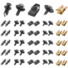 100PCS Universal Car Screws, Bolts, and Clips for Undertray and Fender