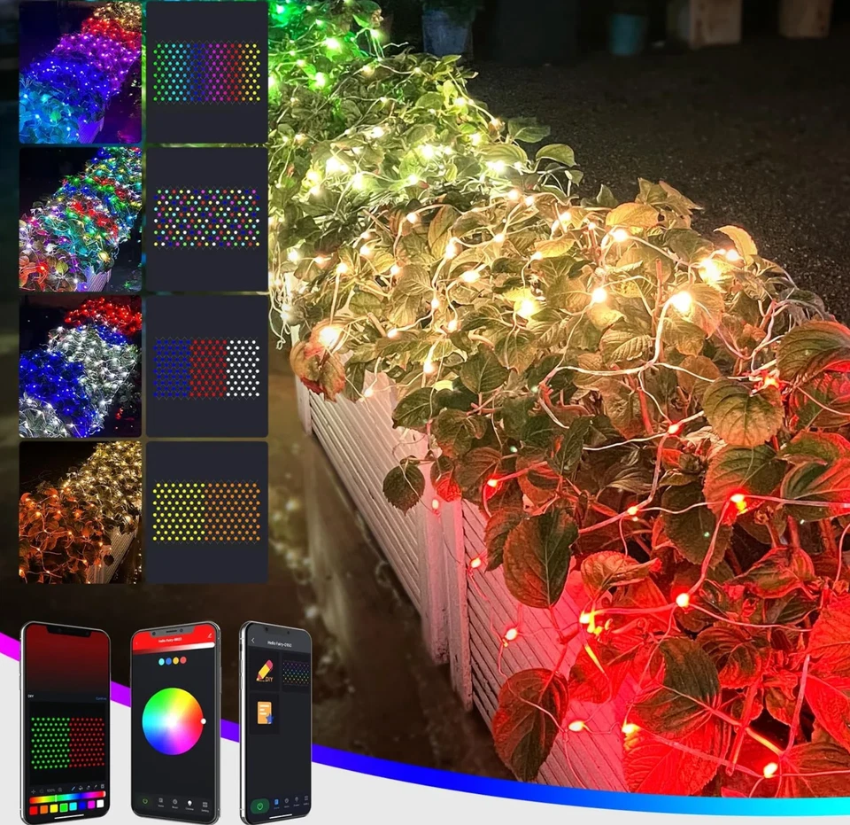 Avartar Controls Dynamic Net 150Led Lights 4*6 FT Christmas Decoration Smart RGB - Image 3 of 4