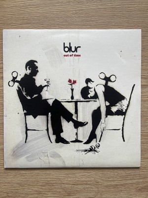 BLUR Out of Time RARE BANKSY sleeve 7'' vinyl  2003 Near Mint Condition