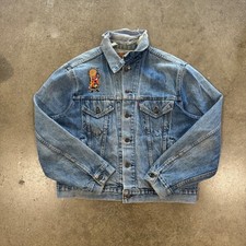 90s Levi's Made In USA Patches Denim Jacket Size M