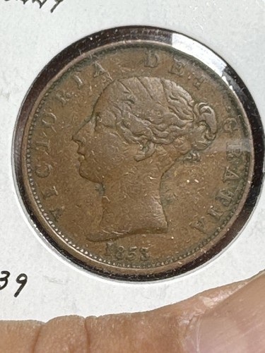 ** GREAT BRITAIN 1853 (VICTORIA) HALF PENNY **