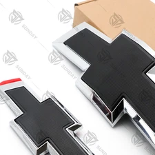 Black Bowtie Front Bumper Grill & Rear Emblem For Cruze 2011-2014 95441429