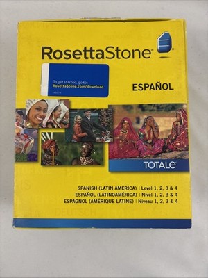 ROSETTA STONE Complete ESPAÑOL Spanish Version 4 Level 1, 2, 3 4 new in Open Box