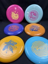 Wham-O Frisbee Go 6 Pack Flying Discs 9in Lightweight Toy Set Various Weight Dog