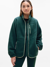 Athleta Girl Cozy Hour Jacket NWT Color Pine Size X-Small 6