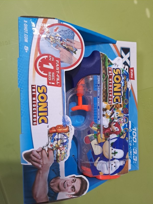 Xshot Sonic The Hedghog Water Blaster Gun