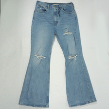 Levi's Premium 70's High Flare Jeans Womens Size 31 Distressed