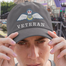 Royal Air Force Veteran Armed Forces Logo Quality Baseball Cap Fathers Day Gift