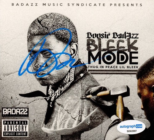 Boosie Badazz SIGNIERT HANDSIGNIERT - Bleek Mode (Schläger In Peace ACOA ZERTIFIZIERT