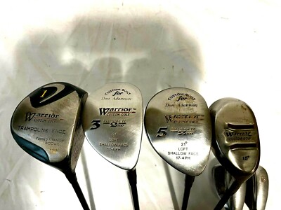 Warrior Custom Golf Club Woods Graphite 1,3,5 & Hybrid & Irons LW & SW RH