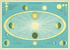 Cavallini & Co. Astronomy Chart Poster, Archival Paper, Matte
